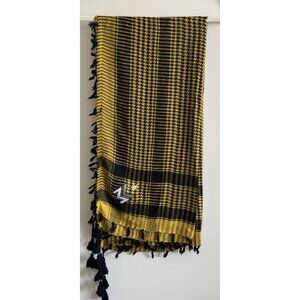 Combat THE SHEMAGH Arab Afghanistan Scarf One Size Yellow Black  Unisex